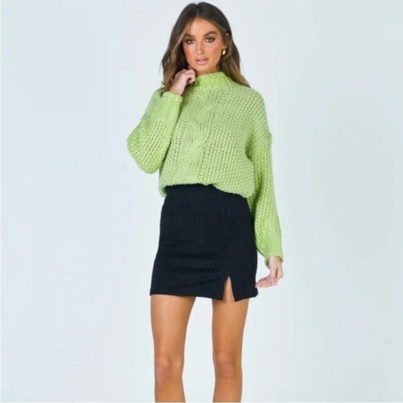 Princess Polly Black Human Movement Mini Skirt 0 - Picture 4 of 5